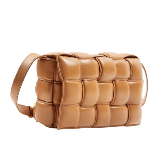Bottega Veneta Handbags - Bottega Veneta Padded Cassette Caramel Lambskin
